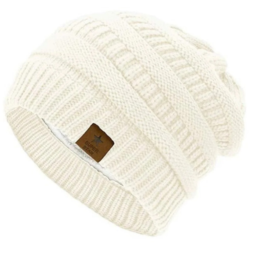Fall/Winter Beanie-Brand New- Gray & Cream